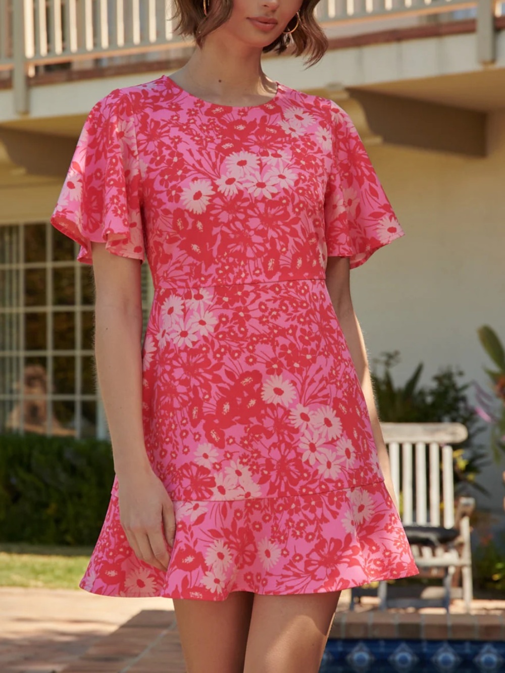 Sugarlips Lover Girl Flouncy Flare Mini Dress